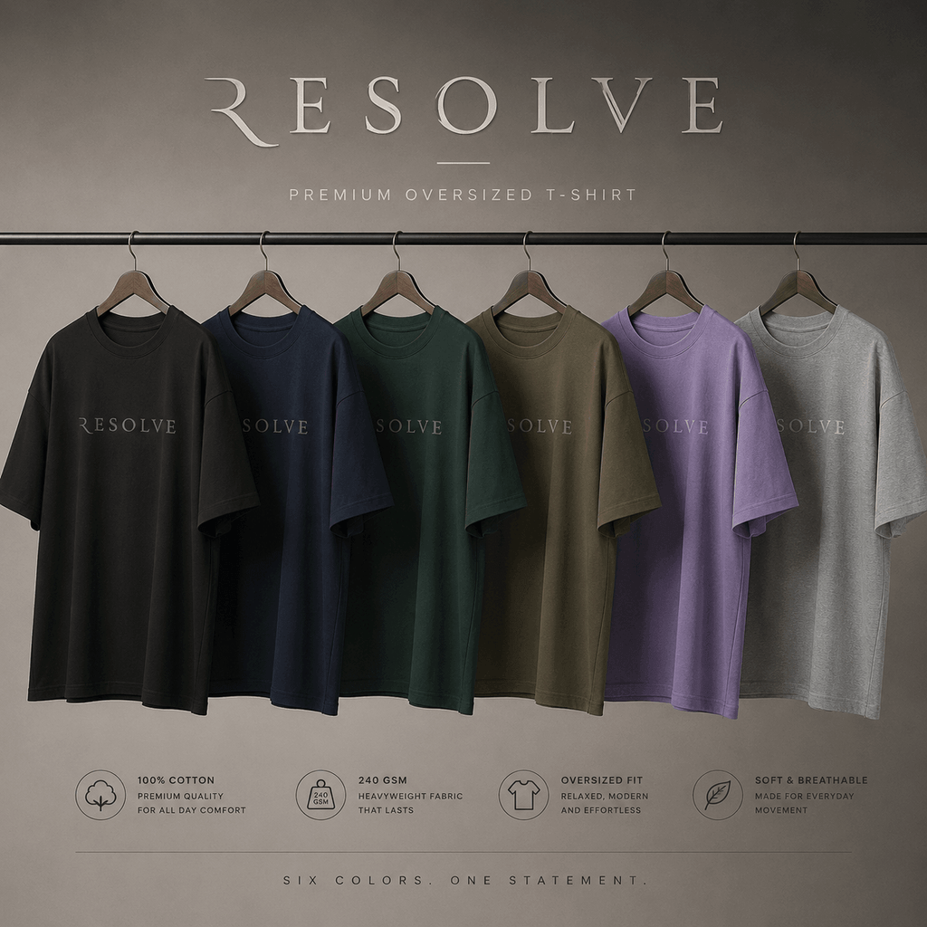 RESOLVE | Premium Streetwear Oversized Tee