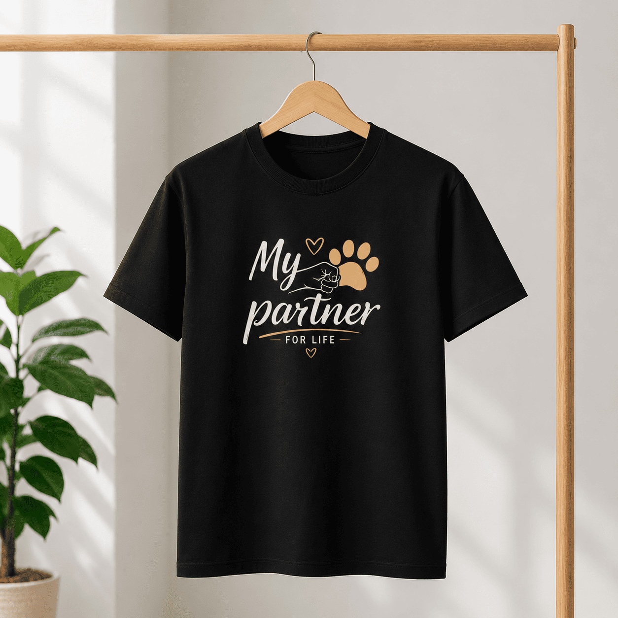 My Partner For Life – Dog Lover T-Shirt